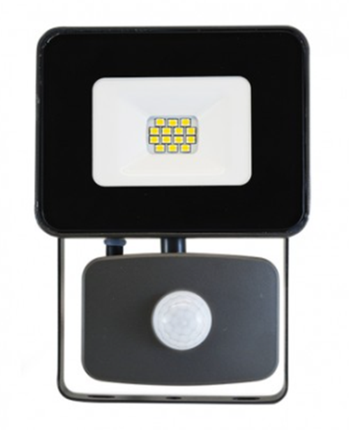mini projecteur  LED 10 W  grau avec détecteur 4000K  880lm